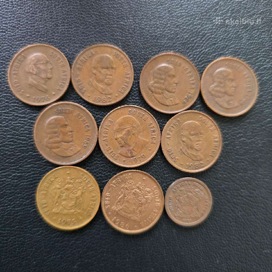 Pietų Afrika Par 20,10,5,2,1 cent