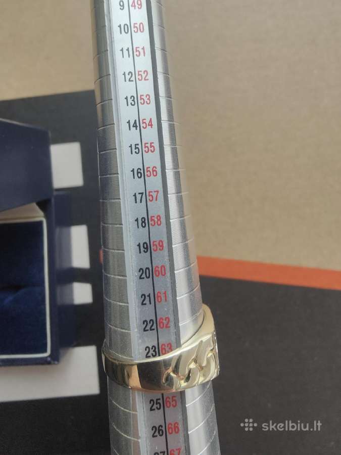 Vyriškas geltonas auksas-375 praba (9k) žiedas - nuotraukos Nr. 13