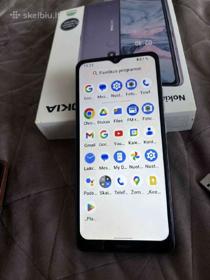 Parduodu Nokia 2.4 su odiniu dėklu.