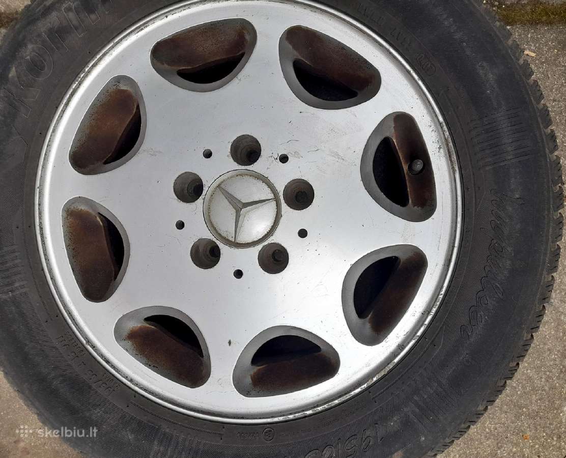 Mercedes Benz W124 ratlankiai su padangomis - nuotraukos Nr. 3