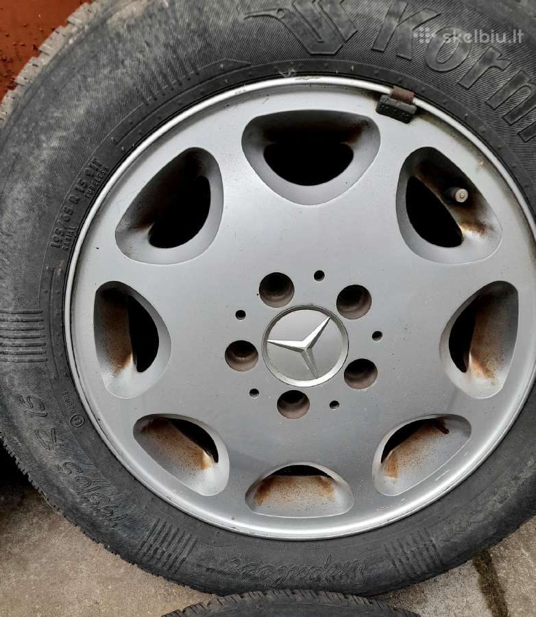 Mercedes Benz W124 ratlankiai su padangomis - nuotraukos Nr. 6