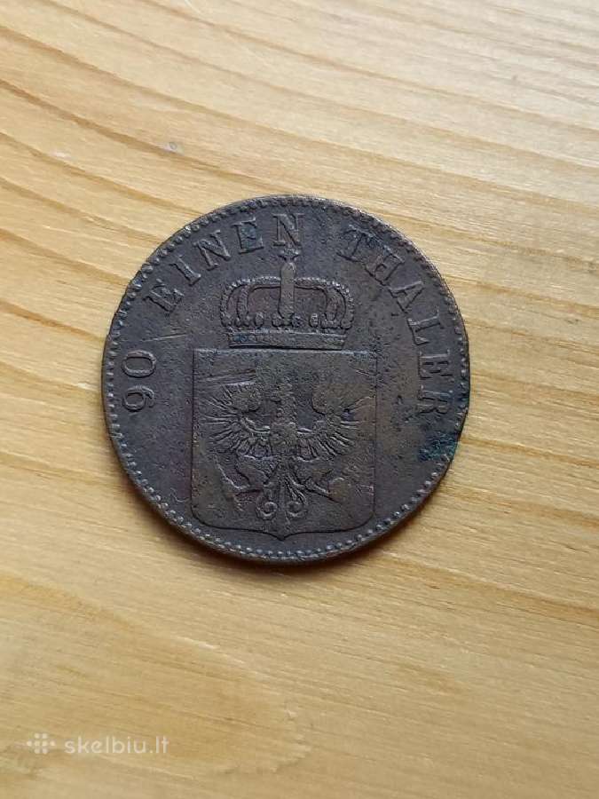 Vokietija- Prūsija 1846 4 pfenigai - nuotraukos Nr. 2