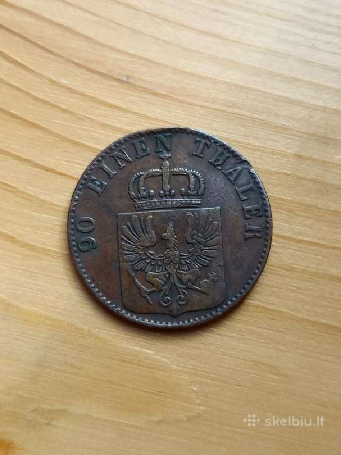 Vokietija- Prūsija 1861 4 pfenigai - nuotraukos Nr. 2