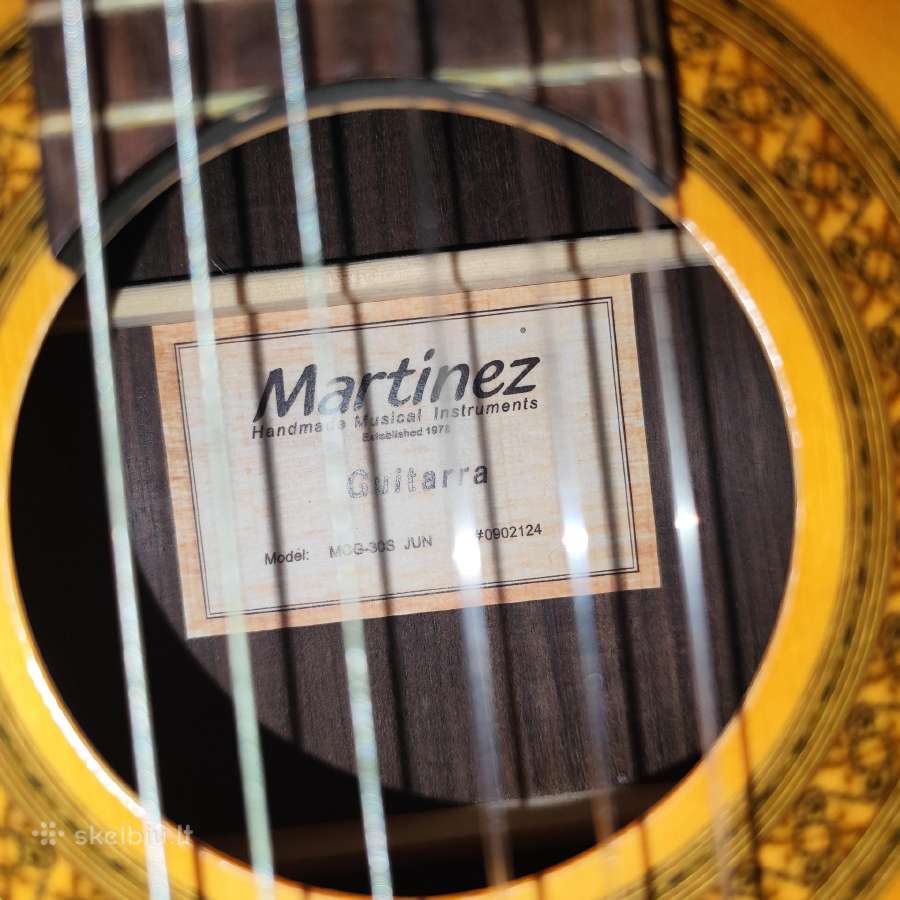 Klasikinė gitara Martinez Mcg-30s Jun su priedais - nuotraukos Nr. 2