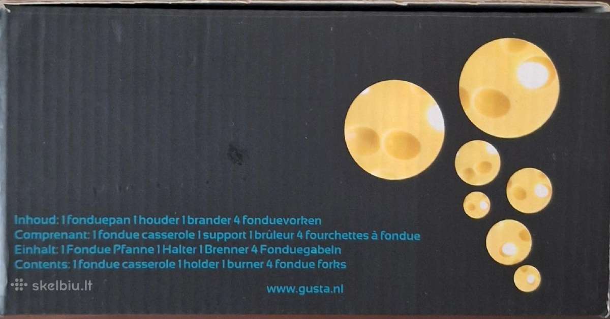 "Gusta" rinkinys fondiu iš sūrio gamybai - nuotraukos Nr. 4