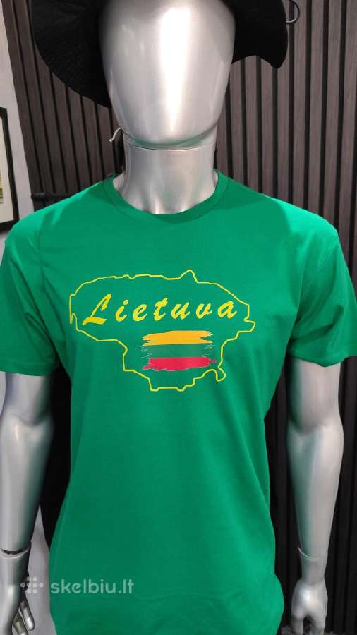 Marškinėliai Lietuva (žali balti, juodi) po 10 eur - nuotraukos Nr. 3
