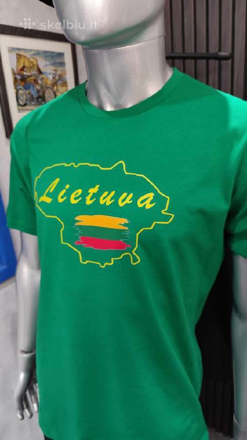 Marškinėliai Lietuva (žali balti, juodi) po 10 eur - nuotraukos Nr. 5