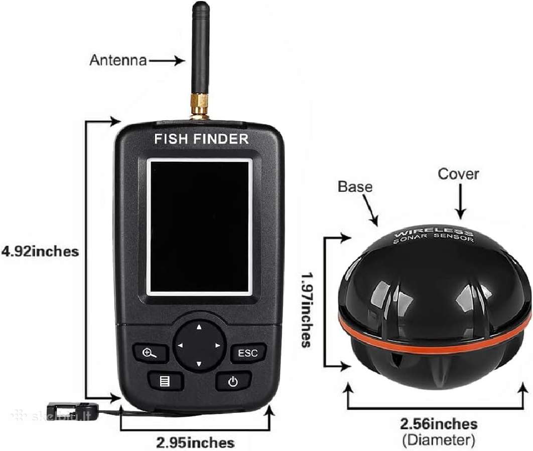 Flytec Xj-01 echolotas žuvų ieškiklis sonaras - nuotraukos Nr. 4