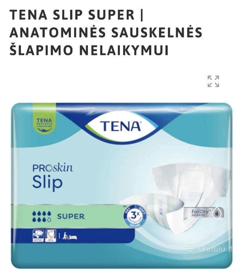 Tena Slip Super, sauskelnės XL (28vnt.)