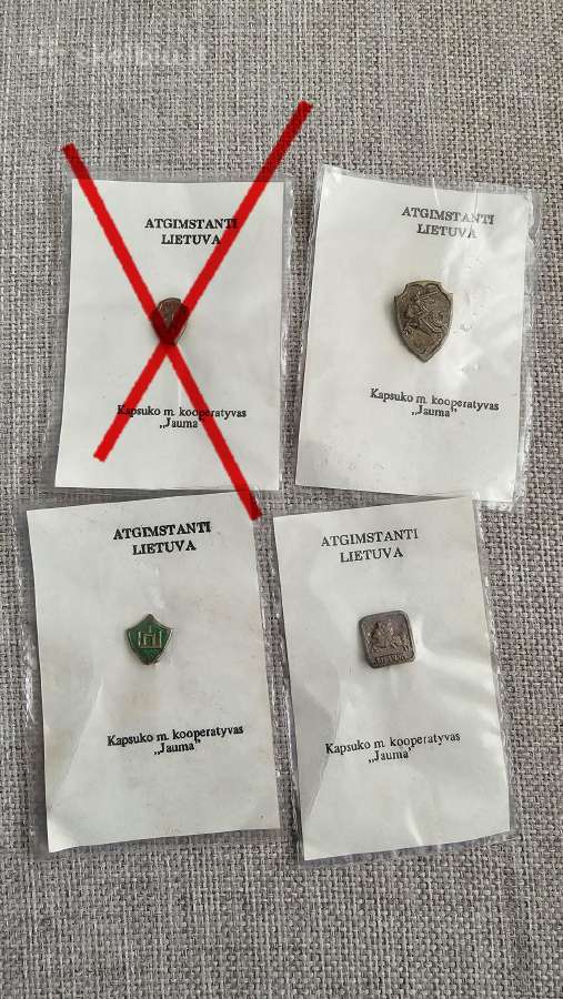 Pirmieji kooperatyvo ženkliukai.