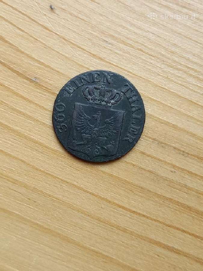 Vokietija- Prūsija 1839 1 pfenigis - nuotraukos Nr. 2