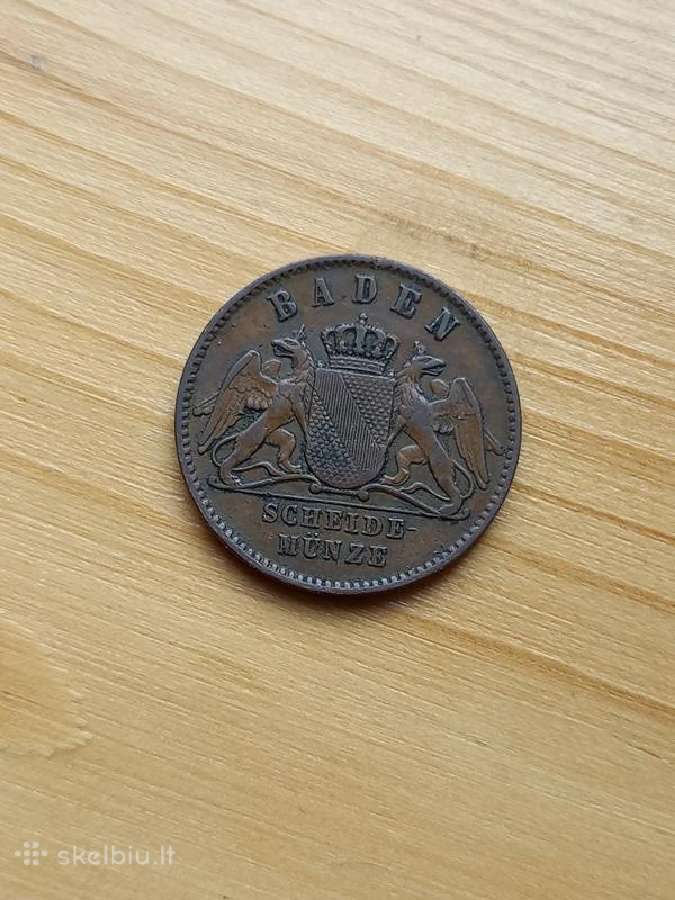 Vokietija- Badenas 1863 1 kreiceris
