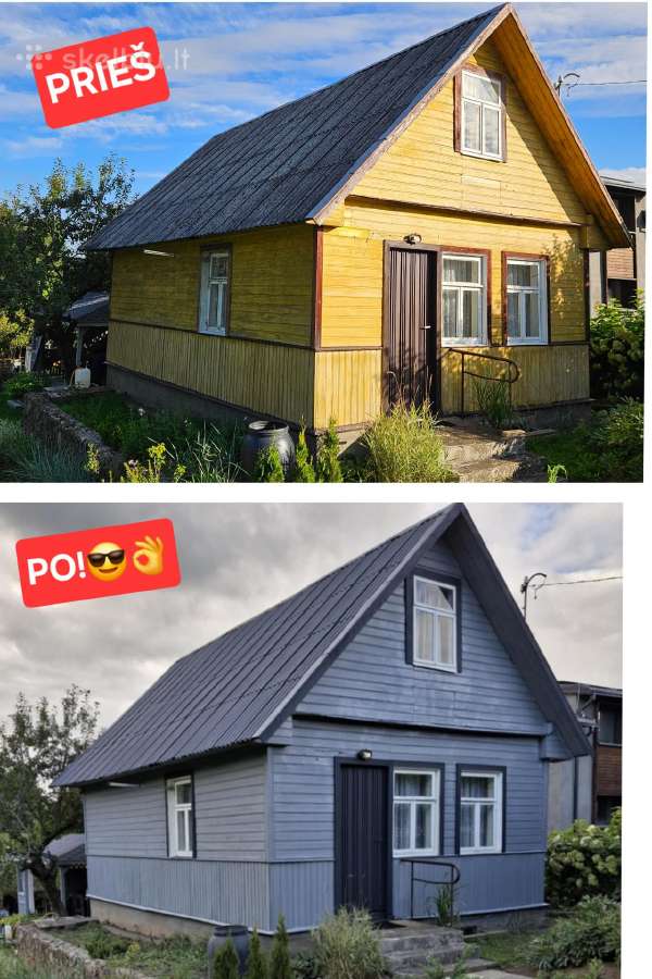 Medinių-dekoro Fasadų dažymas-stogų Dažymas! - nuotraukos Nr. 34