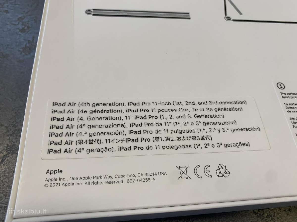 Apple iPad Magic Keyboard su touchpad - nuotraukos Nr. 3