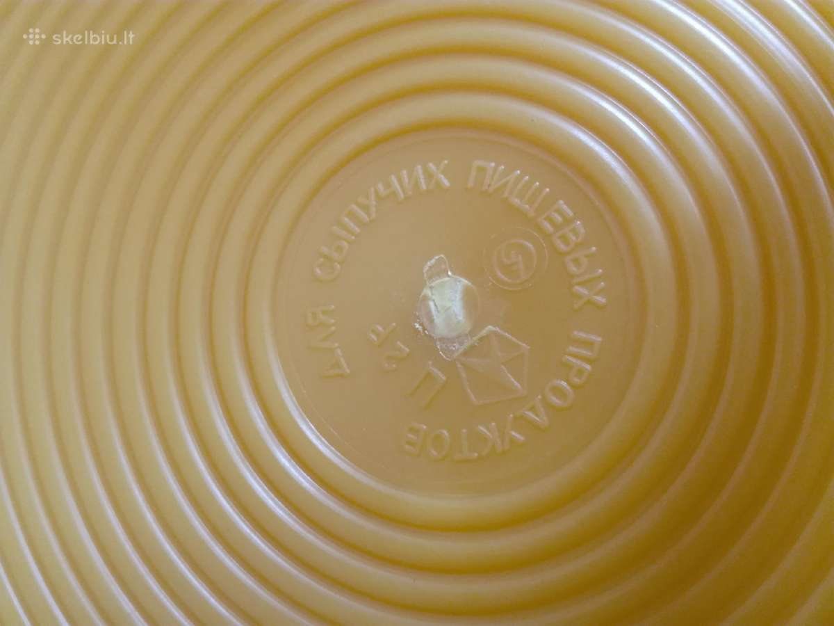 Stipraus plastiko,sena,didelė lėkštė su dangčiu - nuotraukos Nr. 10