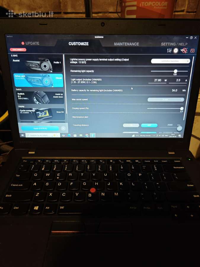 Shimano Steps Diagnostika varikli ekraneli
