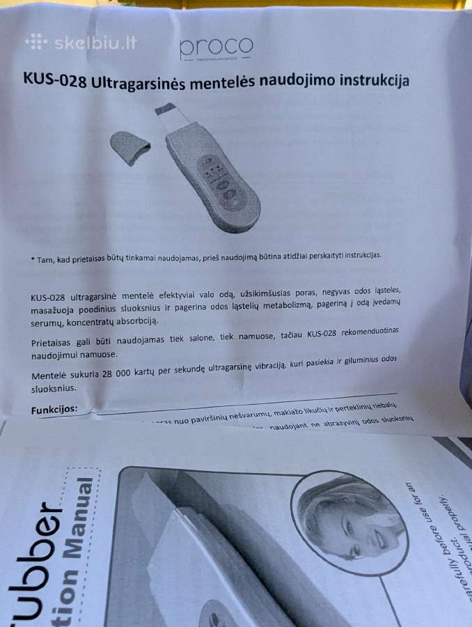 Ultagarsinė mentelė Skin Scrubber Personal - nuotraukos Nr. 3