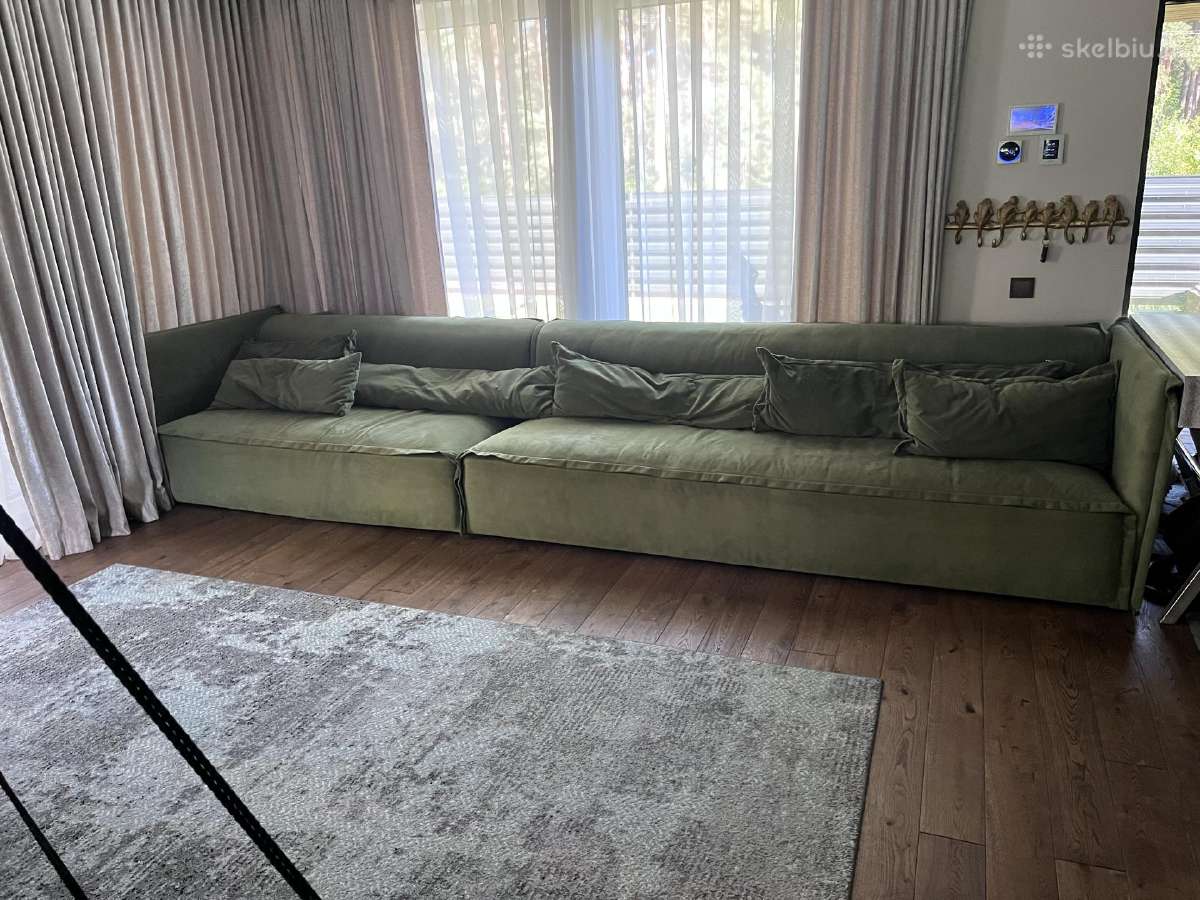 Nuostabi moduline zalia sofa - nuotraukos Nr. 2