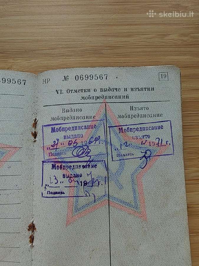 Karinis bilietas 1956 Molėtai - nuotraukos Nr. 9