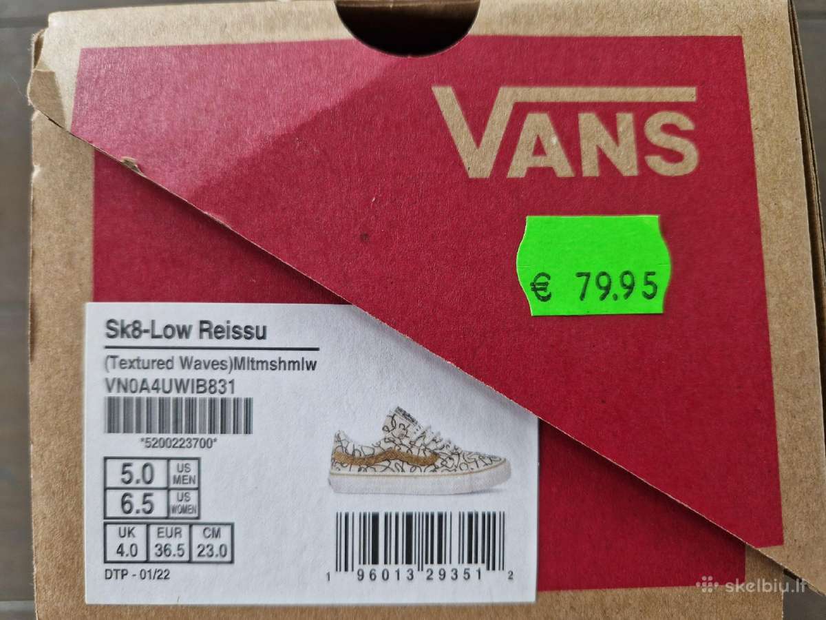 Vans Sk8-low Reissu 36,5 dydis, 23cm - nuotraukos Nr. 3