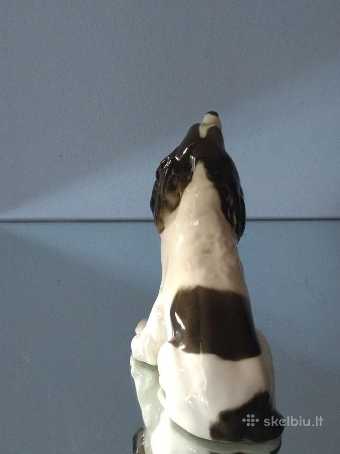 Didelė porceliano spanielio statulėlė Lfz - nuotraukos Nr. 4