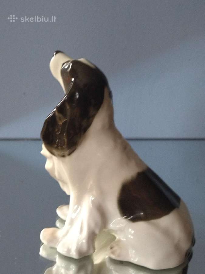 Didelė porceliano spanielio statulėlė Lfz - nuotraukos Nr. 5