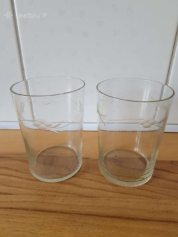 Plono stiklo stiklinės ( podstakanikams)