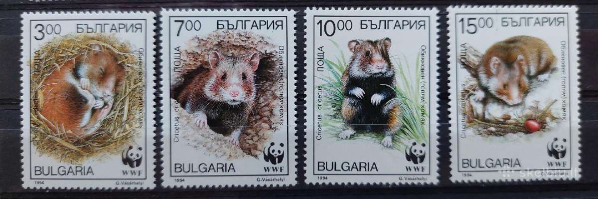 Bulgarija 1994 Wwf, švarus, Michel 4124-4127