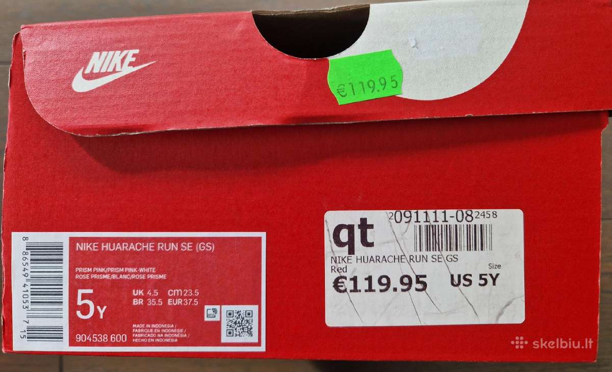 Nike Huarache run se 37,5 dydis, 23,5 cm - nuotraukos Nr. 5