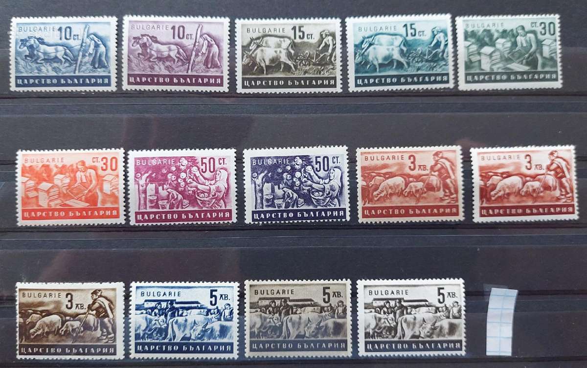 Bulgarija 1940-44 žemes ūkis, švarus, Michel 412-4