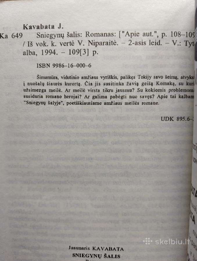 Yasunari Kawabata-sniegynų šalis - nuotraukos Nr. 4