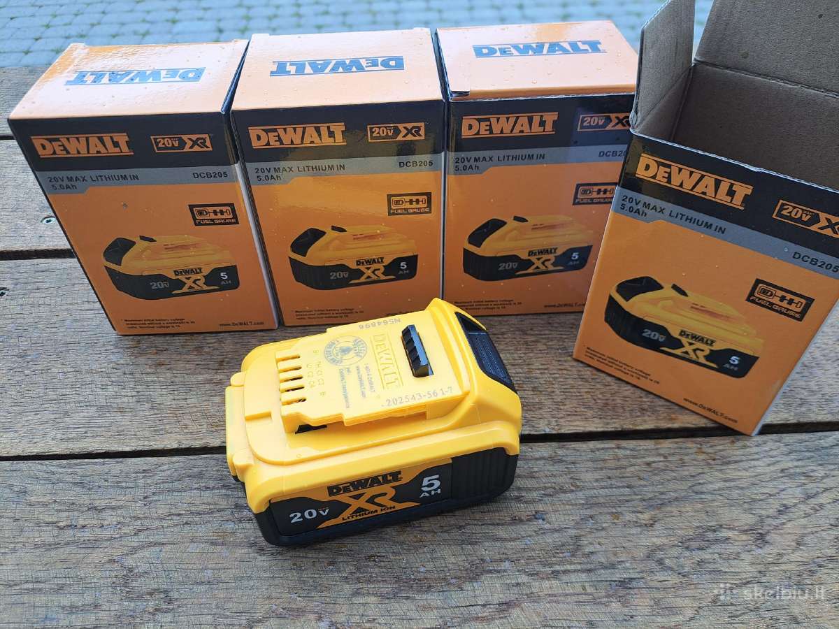 Dewalt Dcb205 baterija akumuliatorius 20v 5ah - Skelbiu.lt