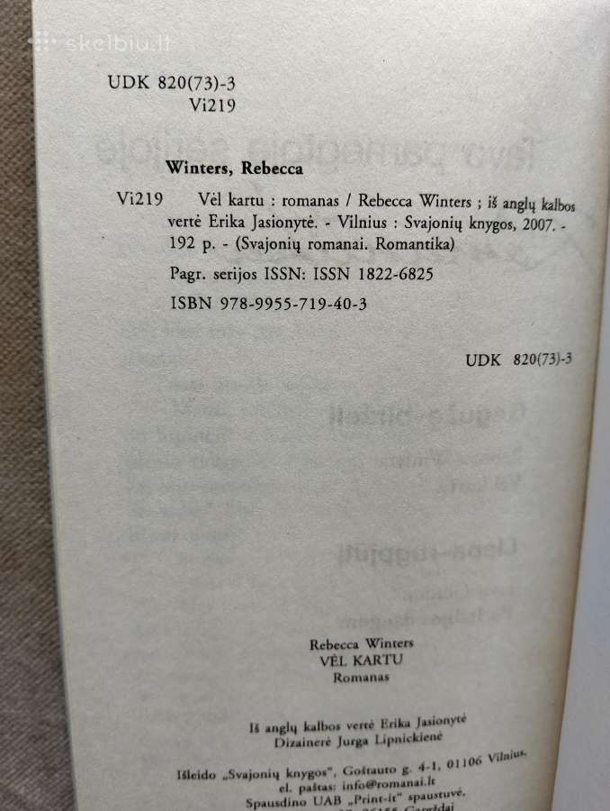 Rebecca Winters-vėl kartu - nuotraukos Nr. 3