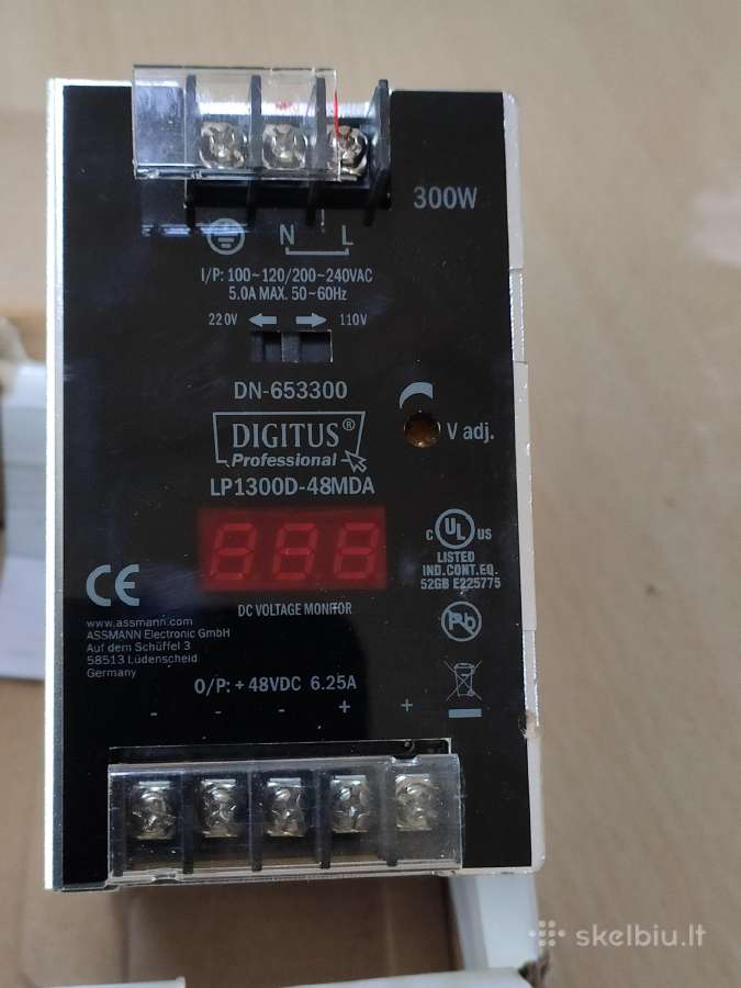 48v maitinimo saltinis 300w su ekraneliu