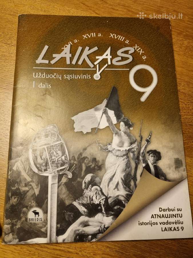 Parduodu istorijos pratybas Laikas I dalis 9 klase