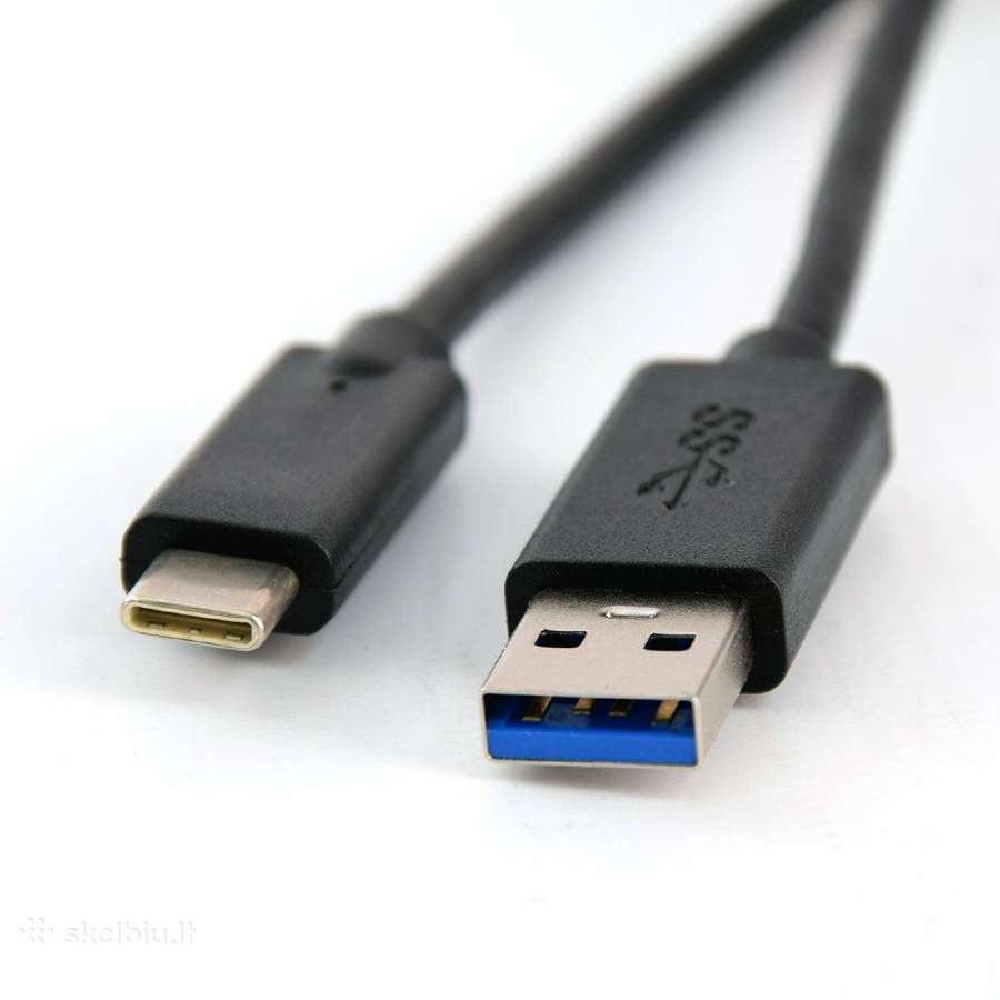 Usb3 male -> Usb-c kabeliai 1m dovanoju