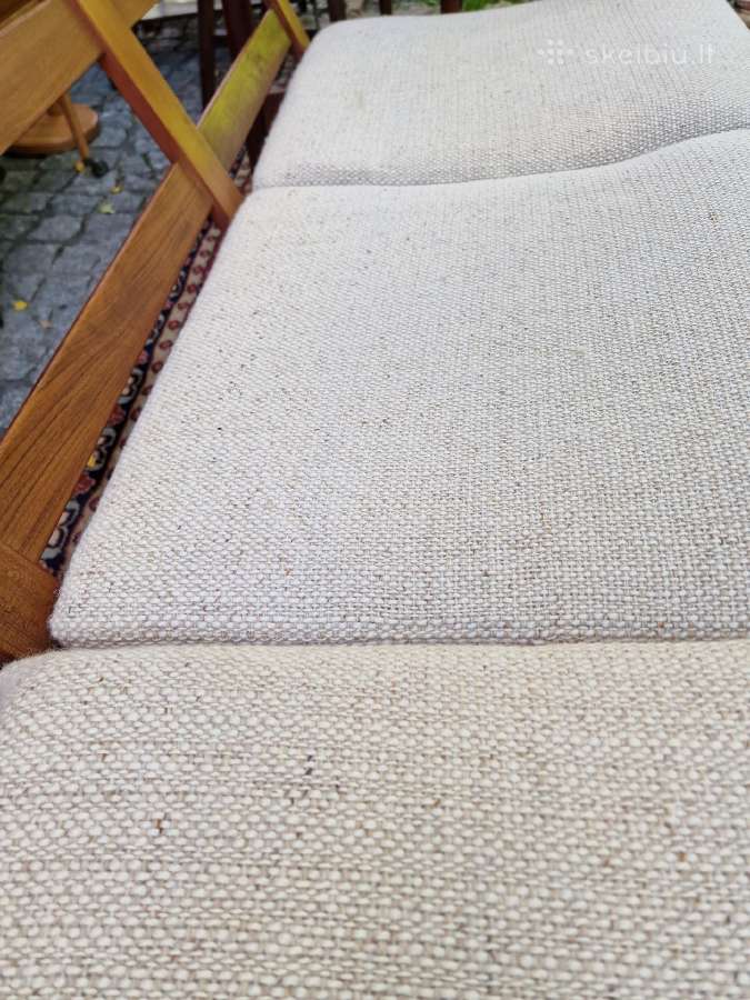 Vintažinė mid century tikmedžio sofa ,foteliai - nuotraukos Nr. 22