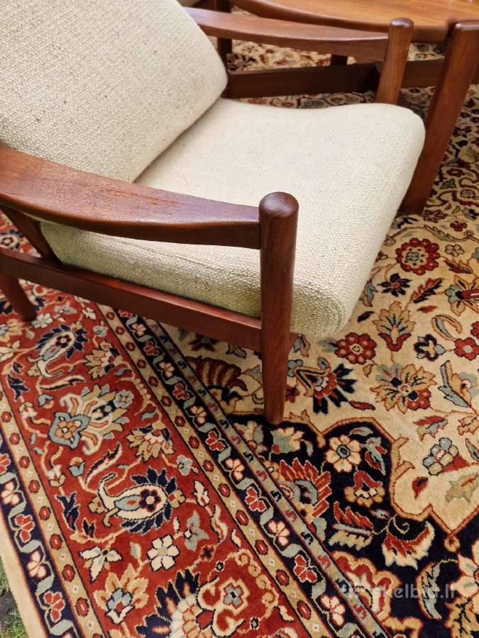 Vintažinė mid century tikmedžio sofa ,foteliai - nuotraukos Nr. 37