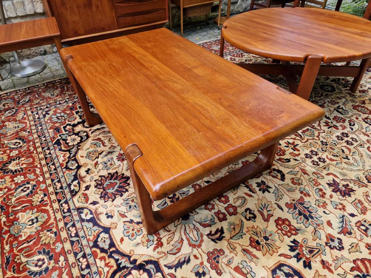 Vintažinis mid century autorinis tiko kavos stalas - nuotraukos Nr. 3
