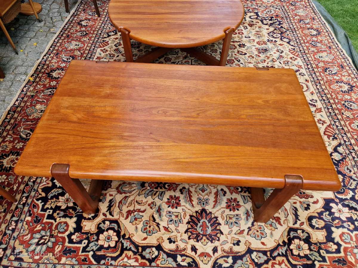 Vintažinis mid century autorinis tiko kavos stalas - nuotraukos Nr. 4