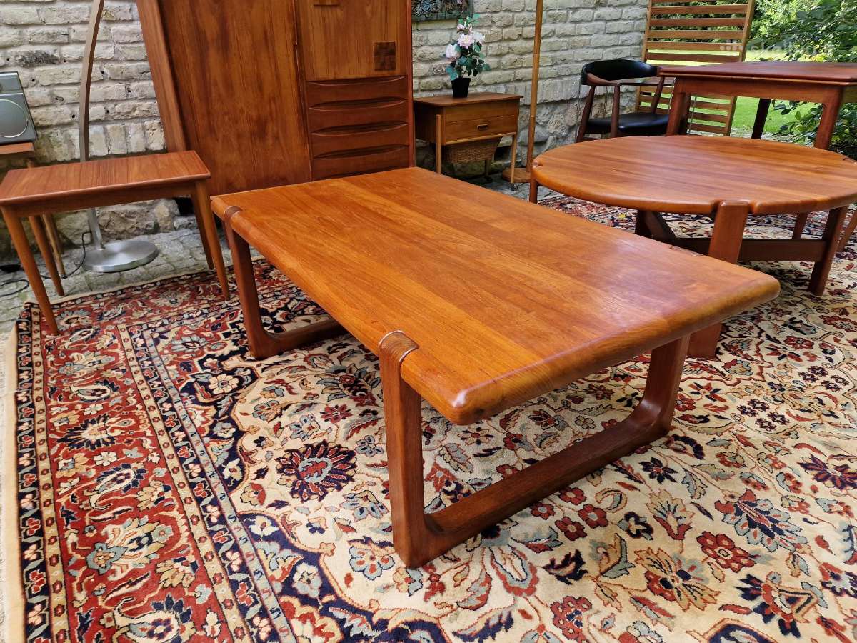 Vintažinis mid century autorinis tiko kavos stalas - nuotraukos Nr. 7