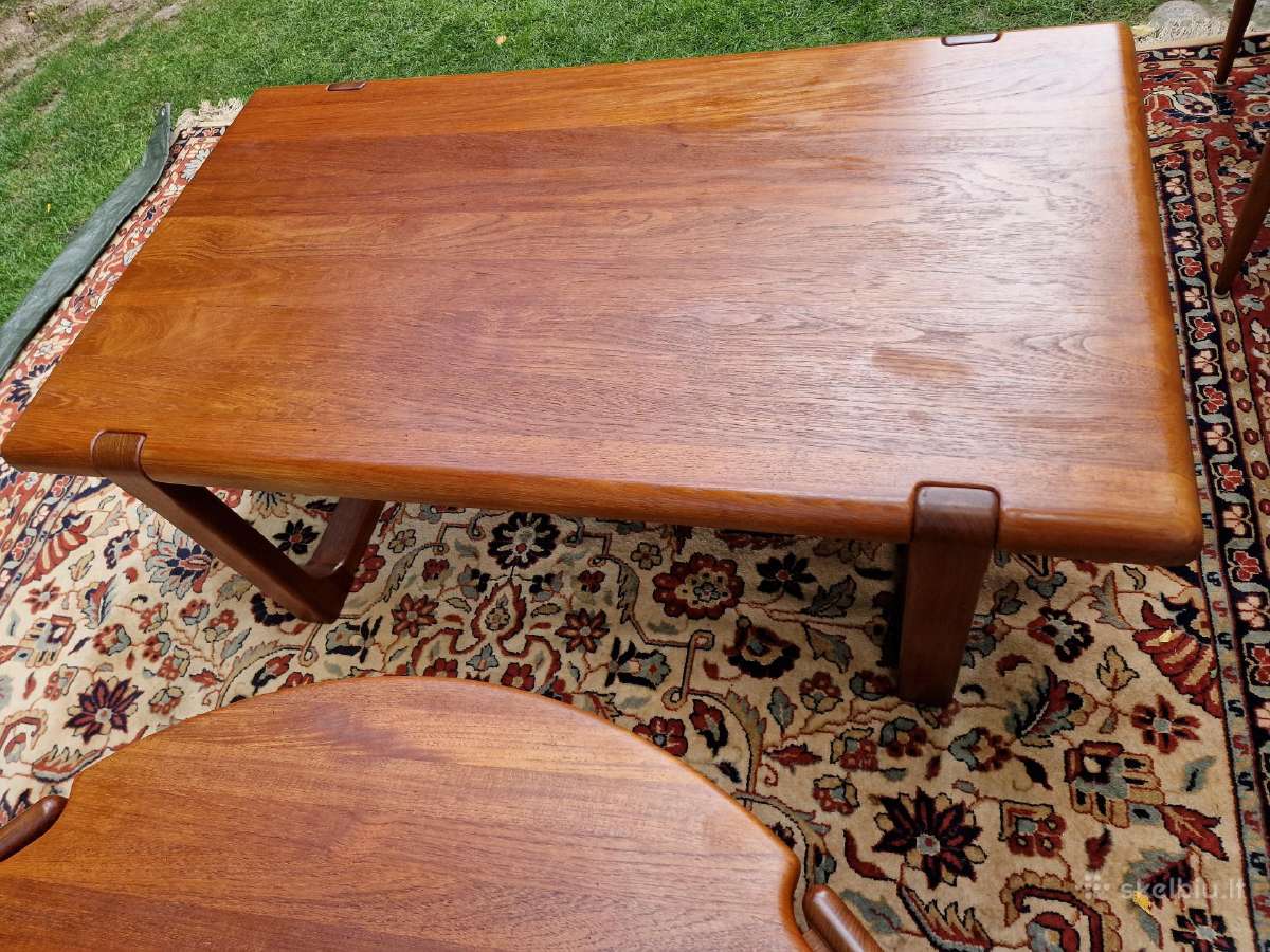 Vintažinis mid century autorinis tiko kavos stalas - nuotraukos Nr. 8