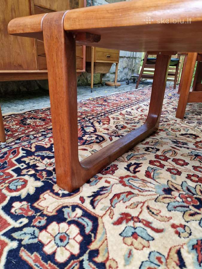 Vintažinis mid century autorinis tiko kavos stalas - nuotraukos Nr. 9
