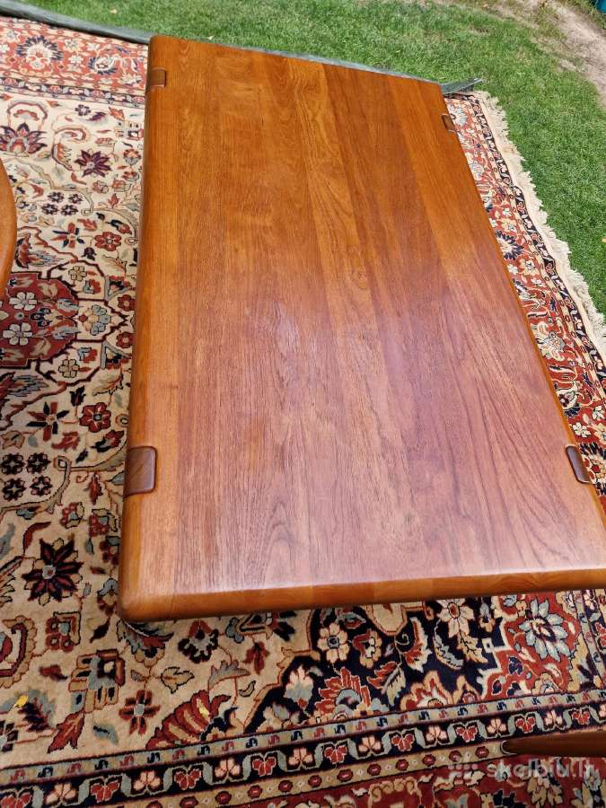 Vintažinis mid century autorinis tiko kavos stalas - nuotraukos Nr. 10