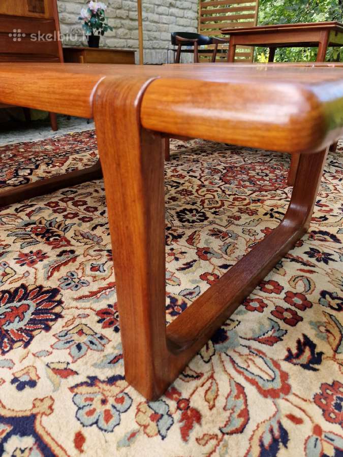 Vintažinis mid century autorinis tiko kavos stalas - nuotraukos Nr. 12