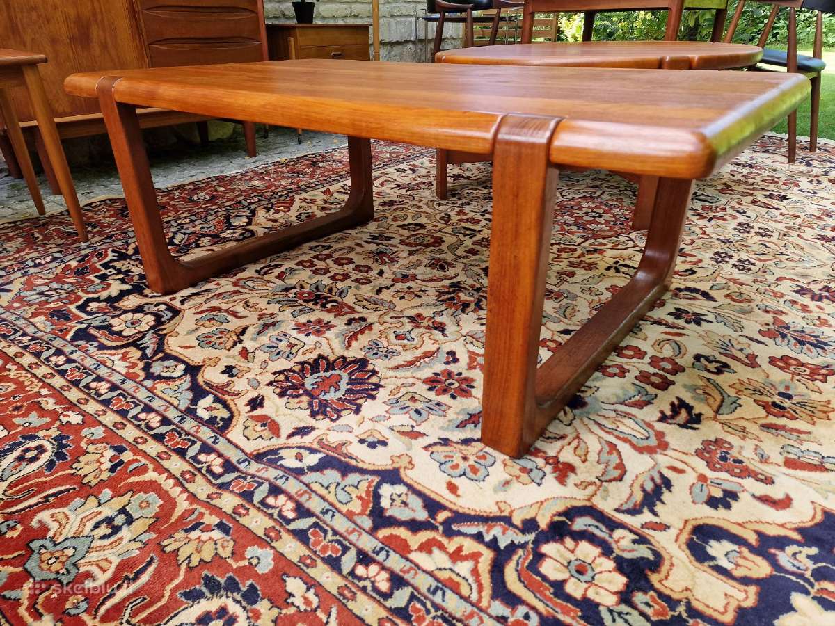 Vintažinis mid century autorinis tiko kavos stalas - nuotraukos Nr. 13