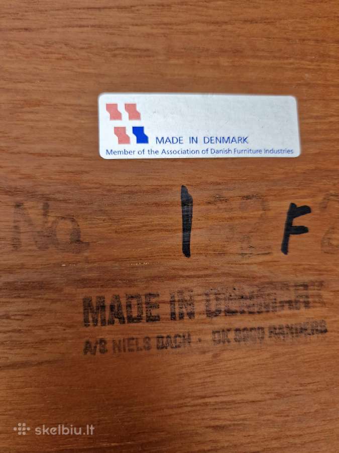 Vintažinis mid century autorinis tiko kavos stalas - nuotraukos Nr. 17
