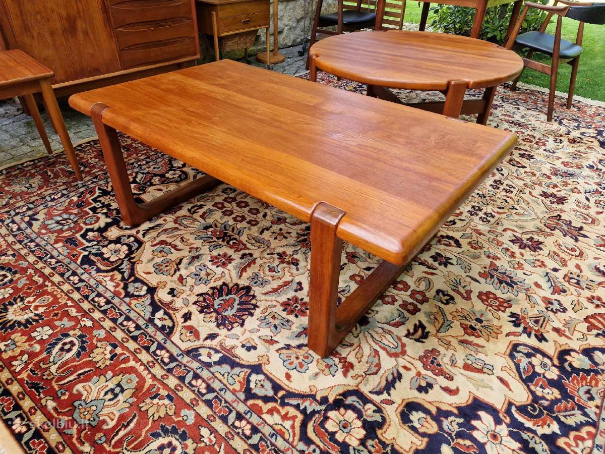Vintažinis mid century autorinis tiko kavos stalas - nuotraukos Nr. 18