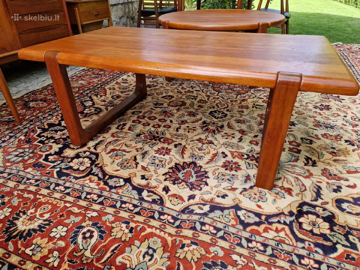 Vintažinis mid century autorinis tiko kavos stalas - nuotraukos Nr. 19
