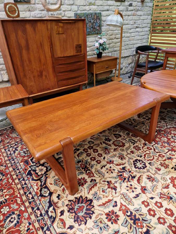 Vintažinis mid century autorinis tiko kavos stalas - nuotraukos Nr. 24